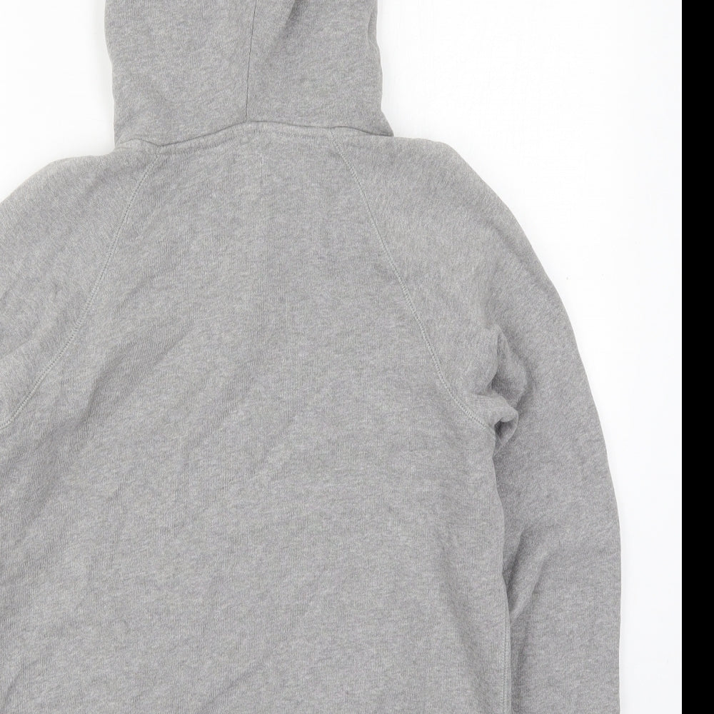 Jack Wills Womens Grey  Cotton Pullover Hoodie Size 12  Pullover