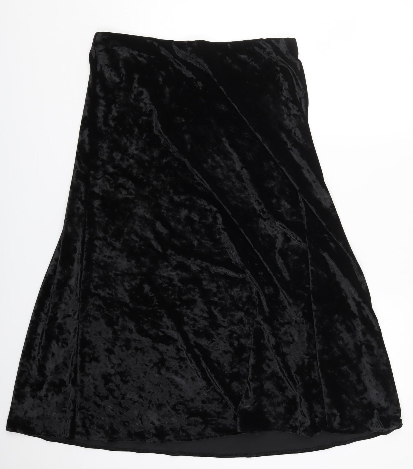 Marks and Spencer Womens Black  Polyester A-Line Skirt Size 14