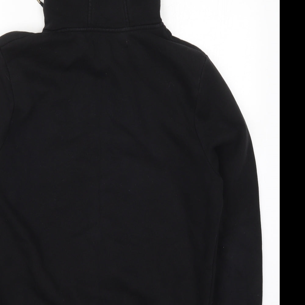 Jameson Carter Mens Black  Cotton Pullover Hoodie Size M