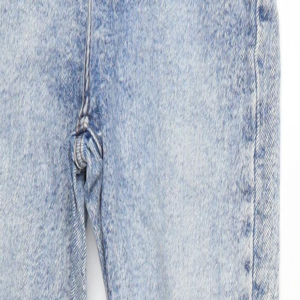 New Look Womens Blue  Cotton Skinny Jeans Size 12 L27 in Regular Button