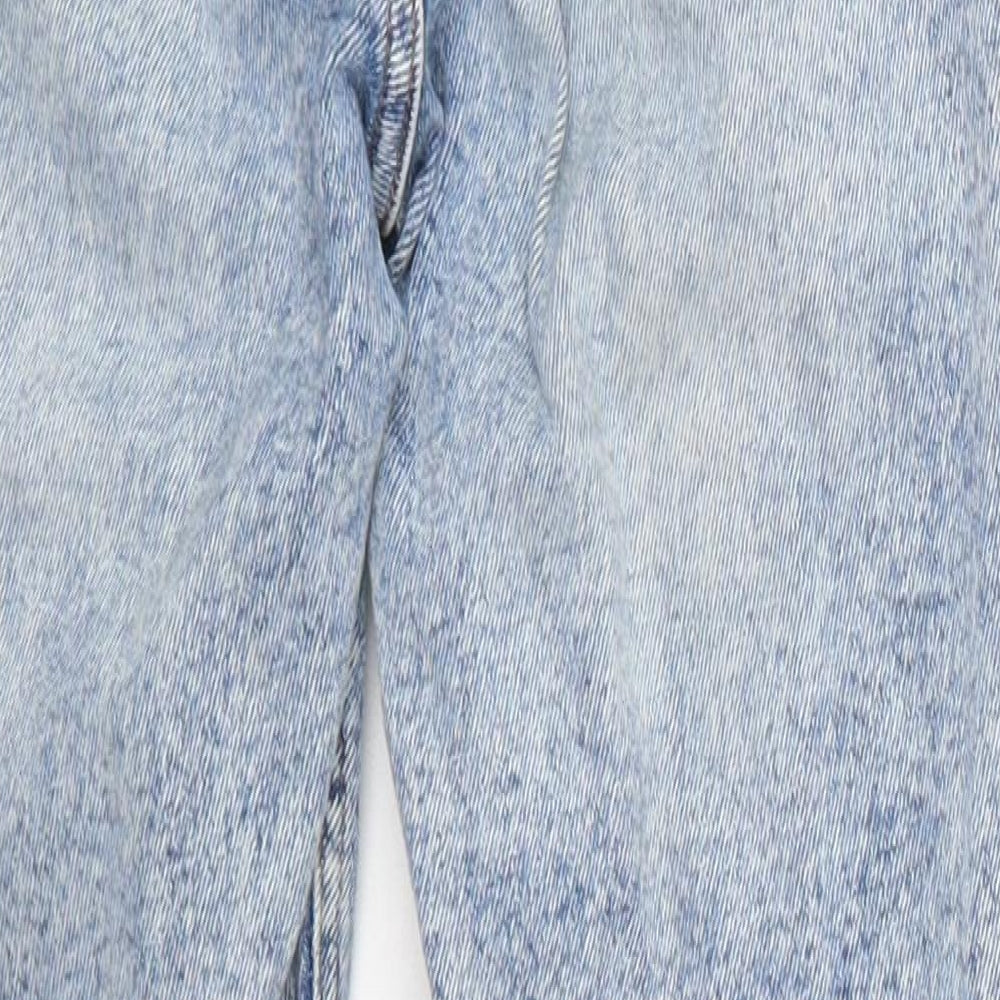 New Look Womens Blue  Cotton Skinny Jeans Size 12 L27 in Regular Button