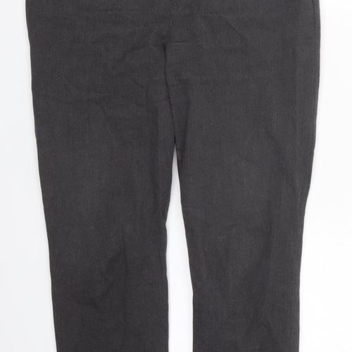 Old Navy Womens Grey  Cotton Trousers  Size 10 L26 in Regular Hook & Eye