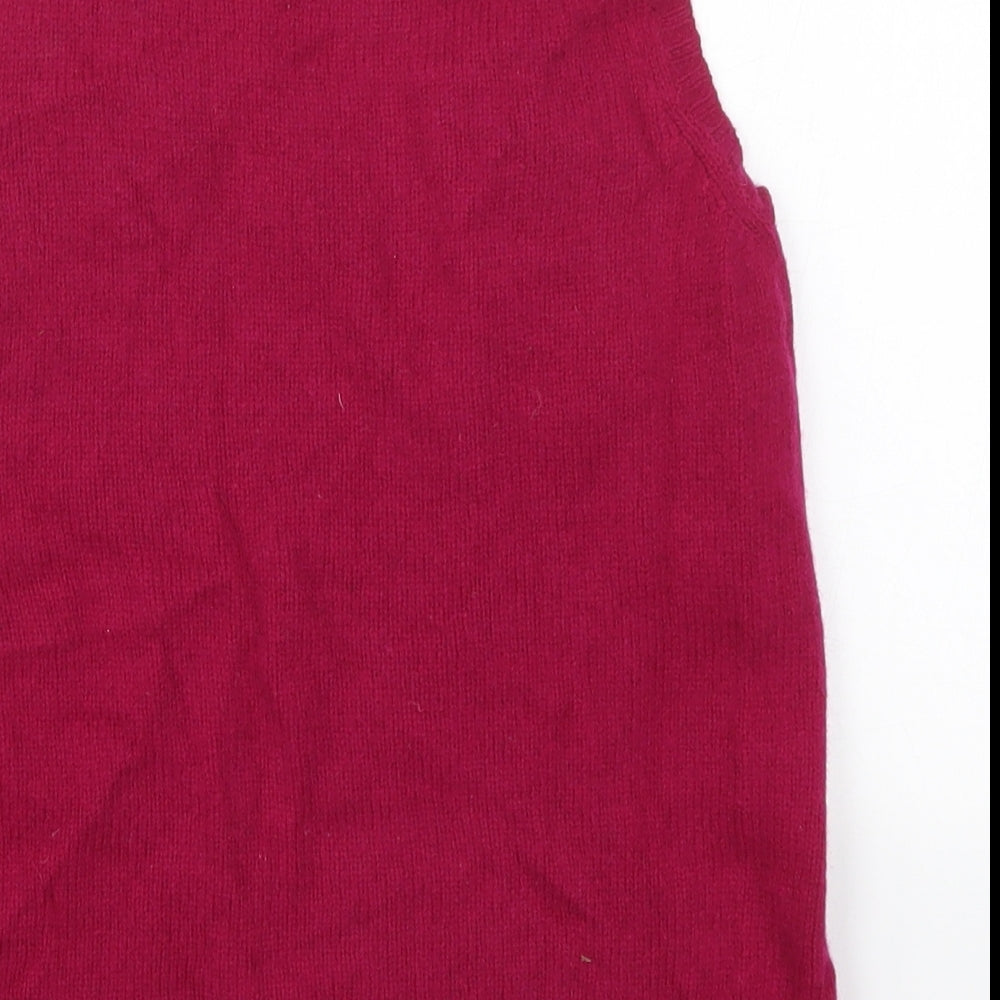 Atmosphere Womens Pink Round Neck  Wool Vest Jumper Size 12