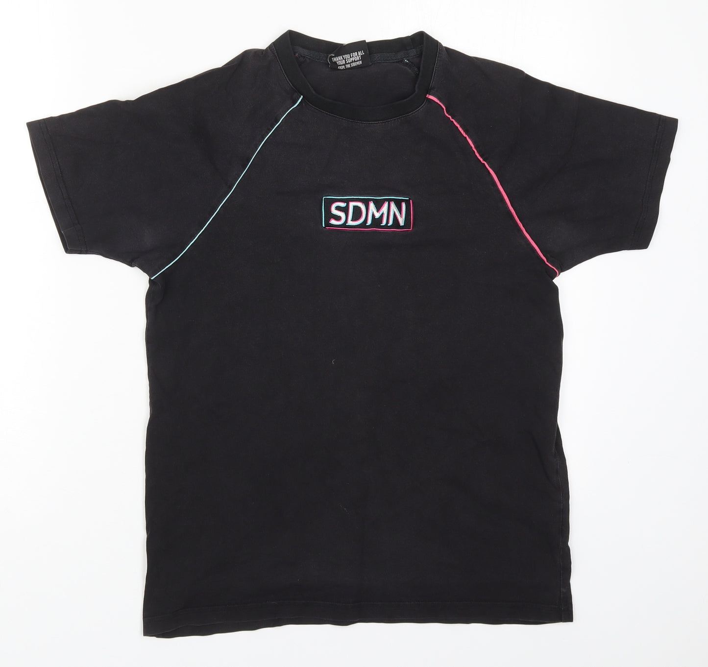Sidemen Mens Black  Cotton  T-Shirt Size S Crew Neck