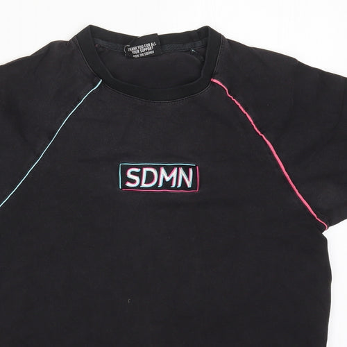 Sidemen Mens Black  Cotton  T-Shirt Size S Crew Neck