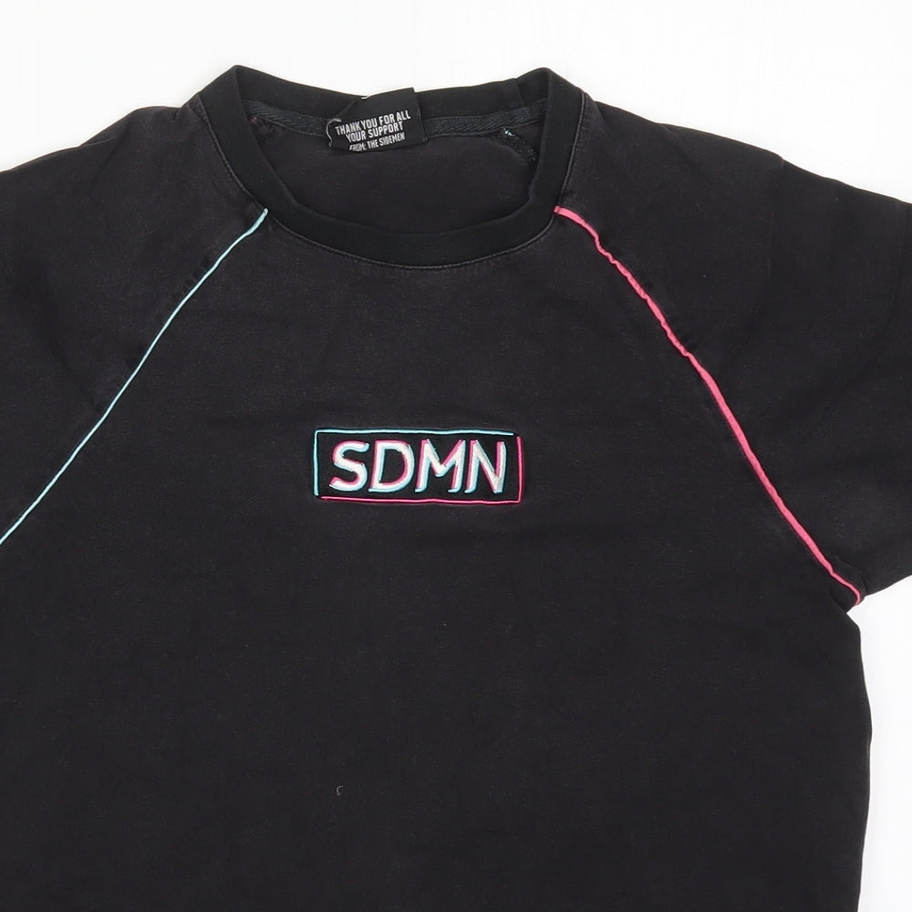 Sidemen Mens Black  Cotton  T-Shirt Size S Crew Neck