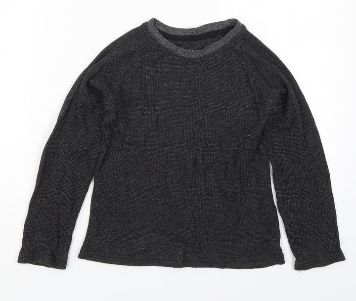 Primark Girls Grey Round Neck Cotton Pullover Jumper Size 6-7 Years Pullover