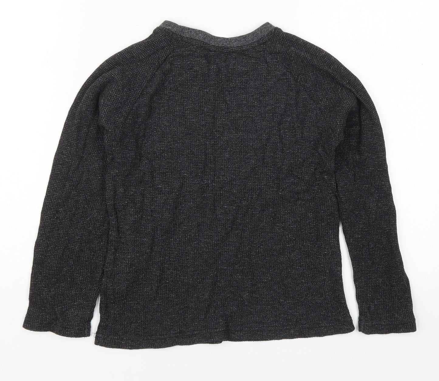 Primark Girls Grey Round Neck  Cotton Pullover Jumper Size 6-7 Years  Pullover