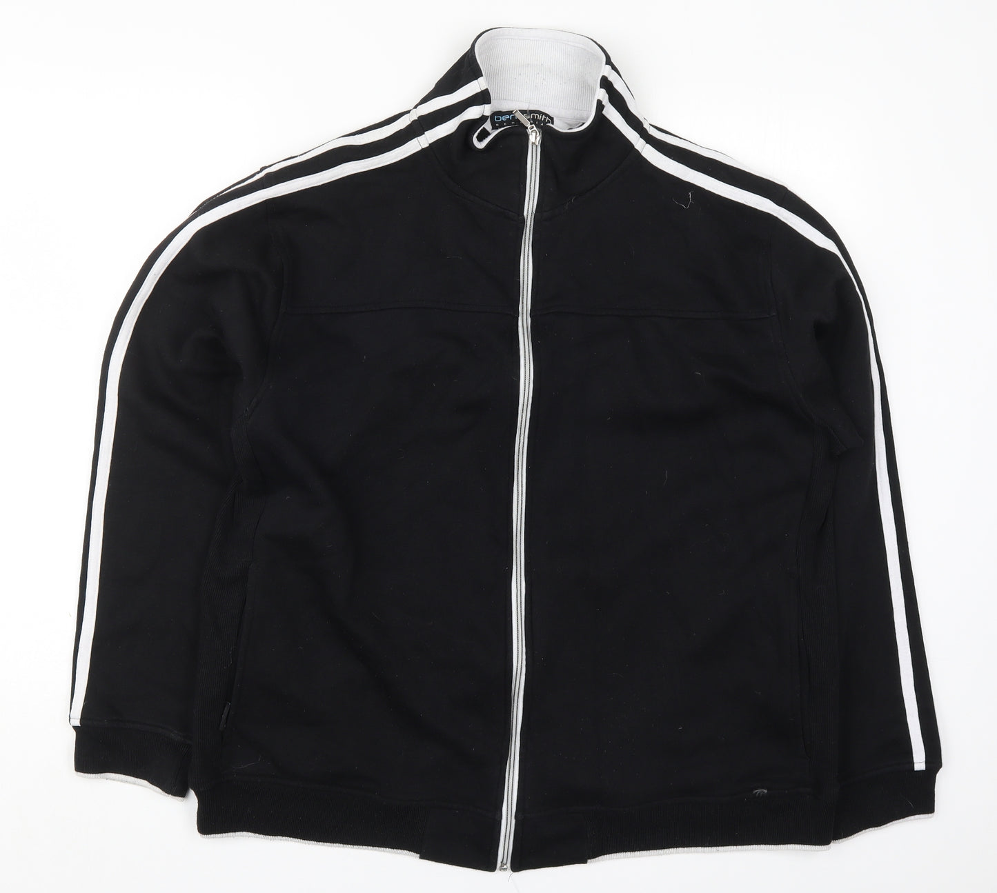 Ben Smith Mens Black  Polyester Full Zip Sweatshirt Size XL