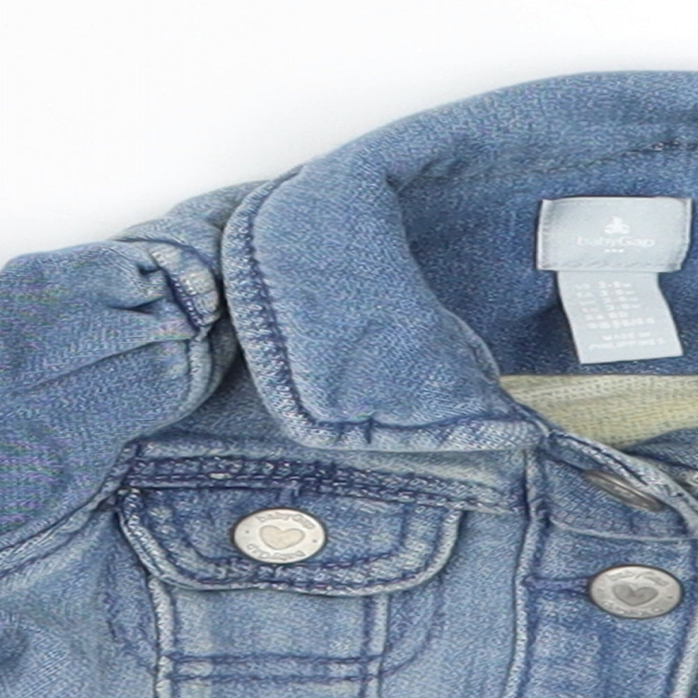 Gap Girls Blue   Jacket  Size 3-6 Months   Button