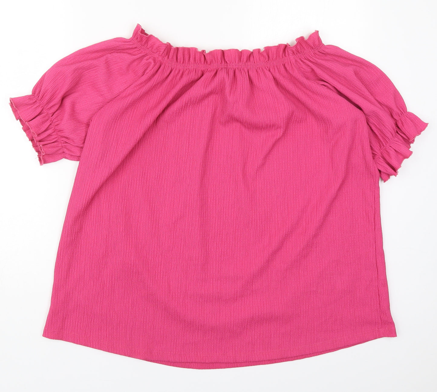 Papaya Womens Pink  Polyester Basic T-Shirt Size 20 Off the Shoulder