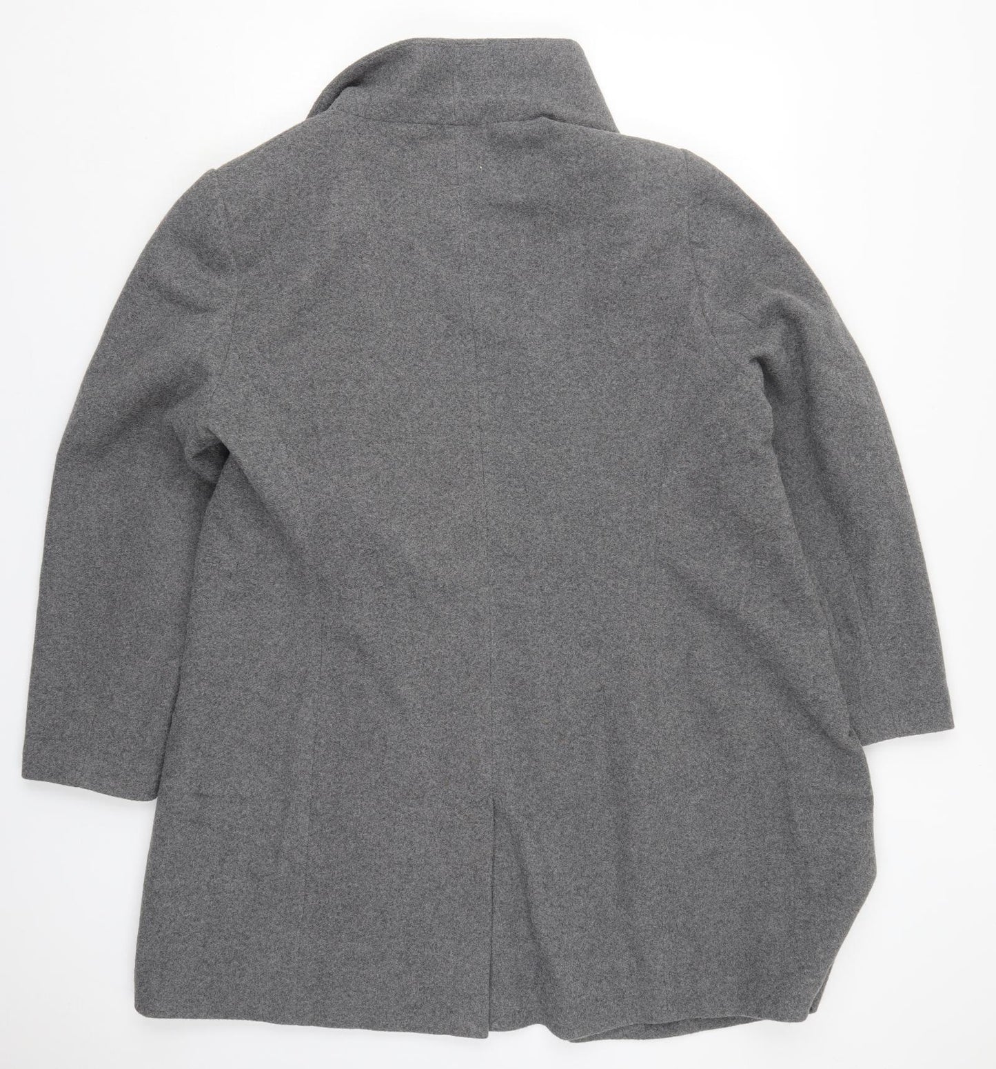 New Look Womens Grey   Pea Coat Coat Size 18  Button
