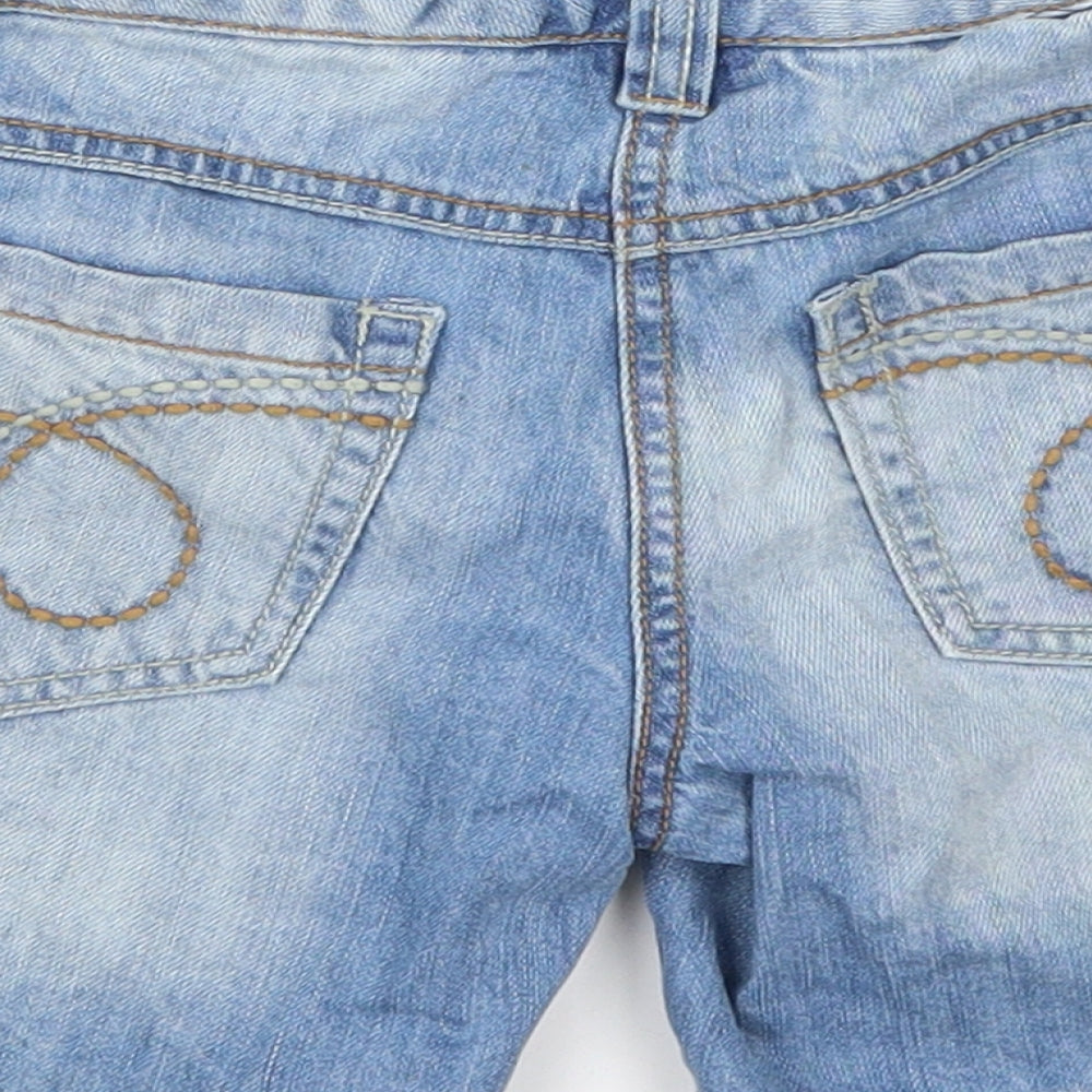 NEXT Girls Blue  Cotton Mom Shorts Size 8 Years  Regular