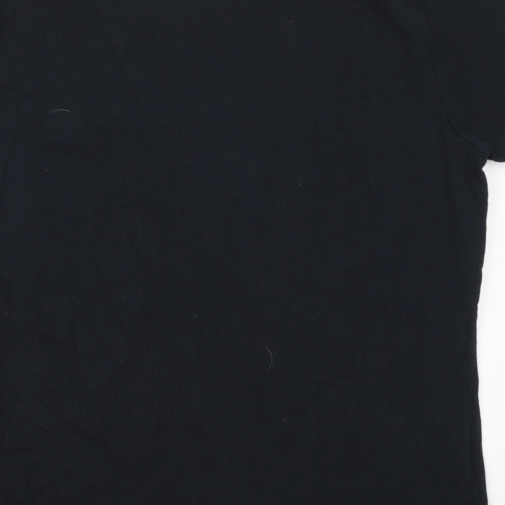 Gildan Womens Black  Cotton Basic T-Shirt Size 2XL Crew Neck - Judgement Repellent