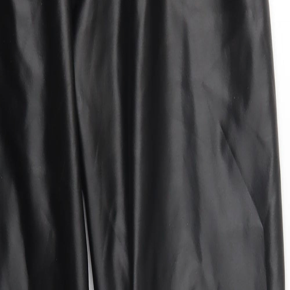 Preworn Womens Black  Polyester Carrot Leggings Size M L29 in