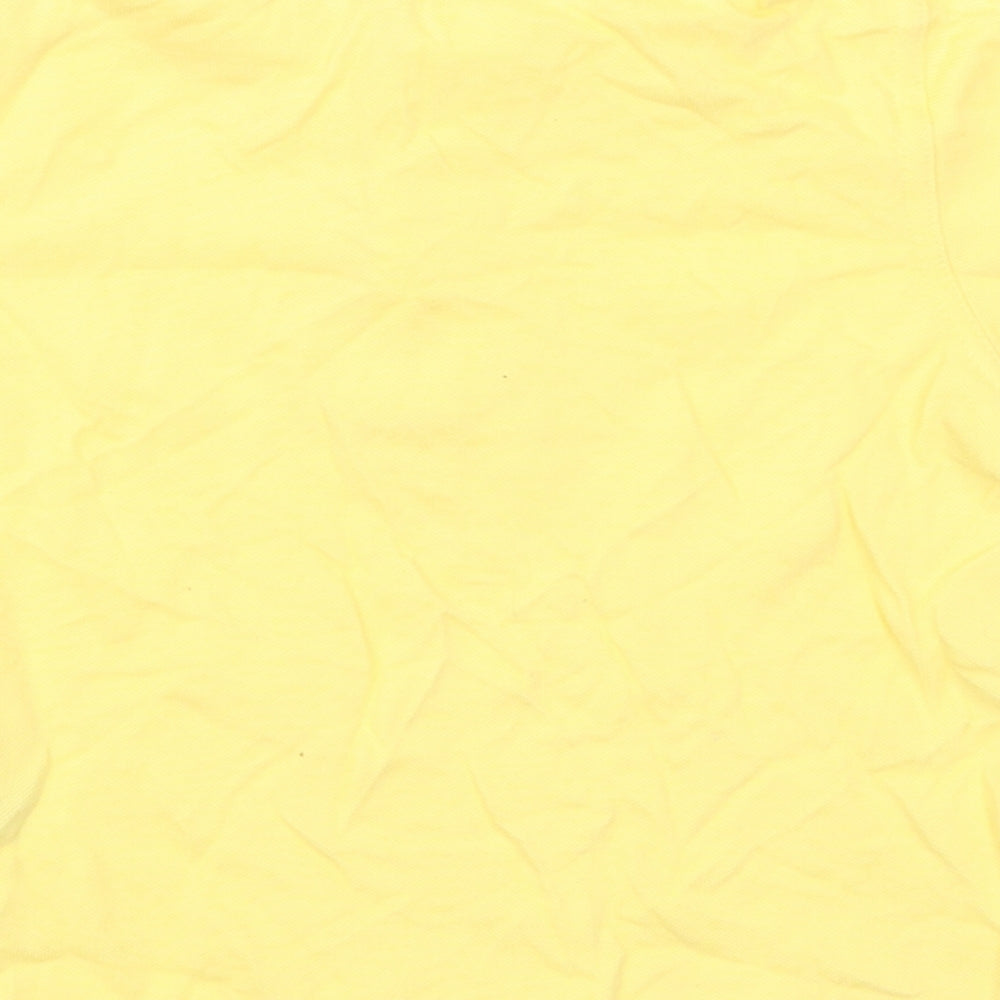 George Boys Yellow  Cotton Basic Polo Size 3-4 Years Collared Pullover