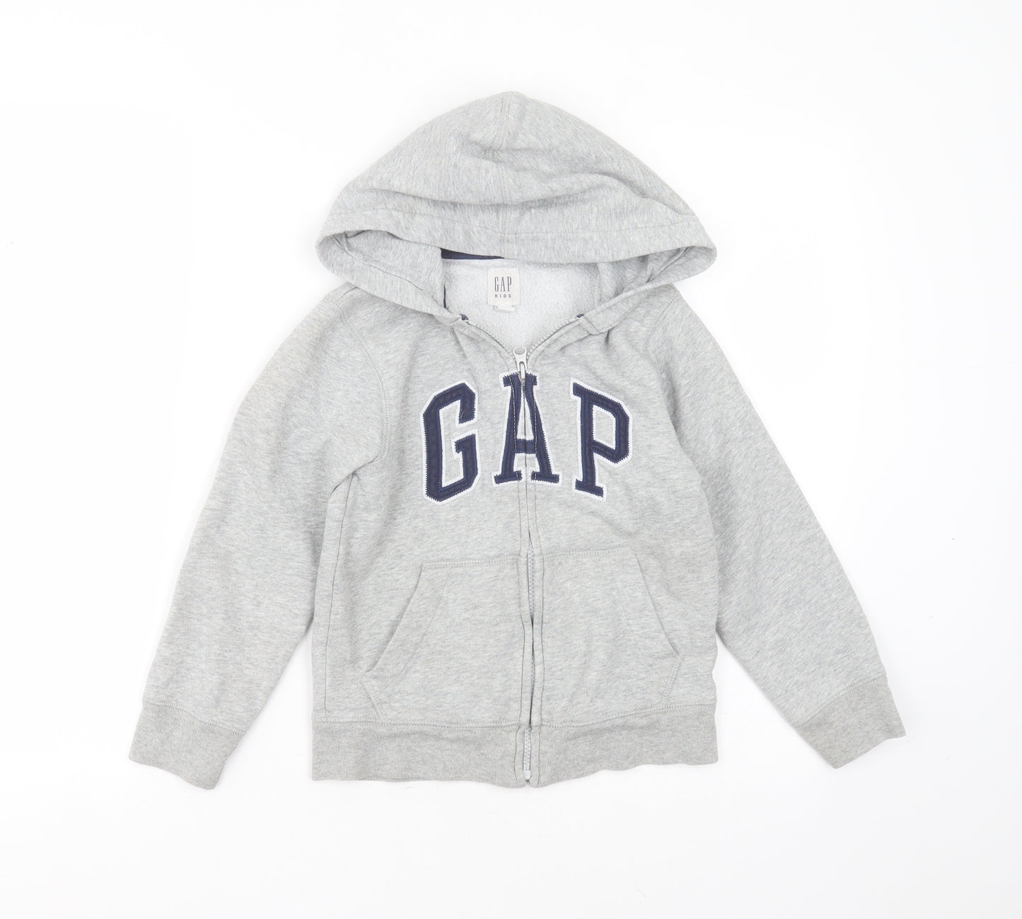 Gap kids Boys Grey  Cotton Pullover Hoodie Size 6-7 Years  Zip
