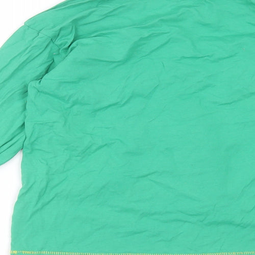 Dunnes Stores Boys Green  Cotton Basic T-Shirt Size 9 Years Round Neck  - luck of the irish