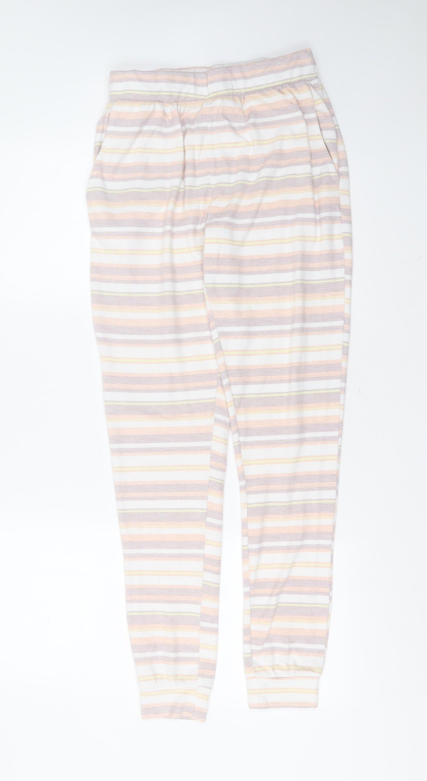 George Womens Multicoloured Striped Polyester  Pyjama Pants Size 8