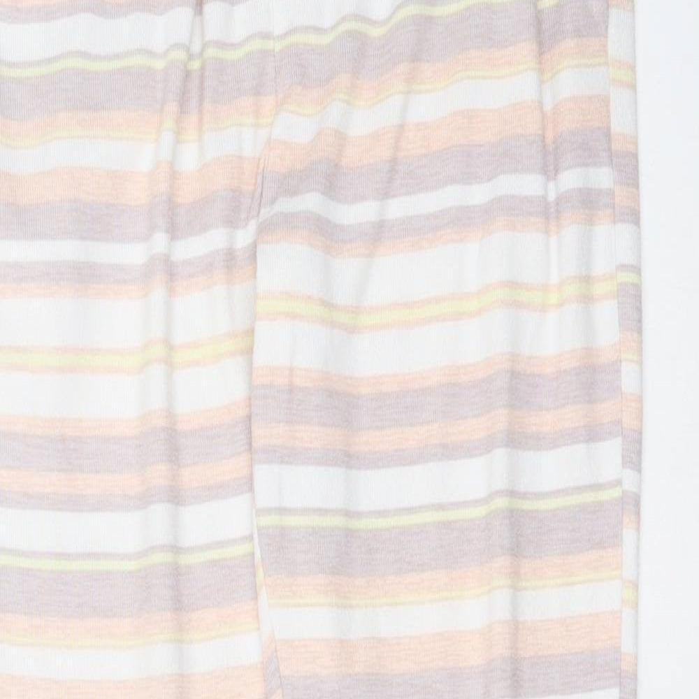 George Womens Multicoloured Striped Polyester  Pyjama Pants Size 8