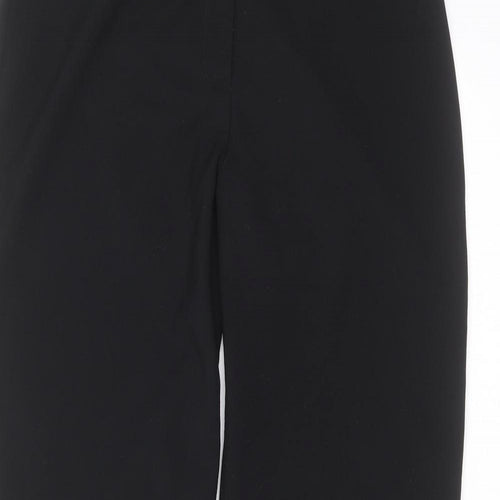 Marks and Spencer Womens Black  Polyester Trousers  Size 14 L28 in Regular