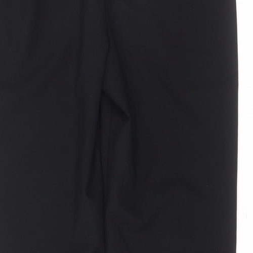 Marks and Spencer Womens Black  Polyester Trousers  Size 14 L28 in Regular
