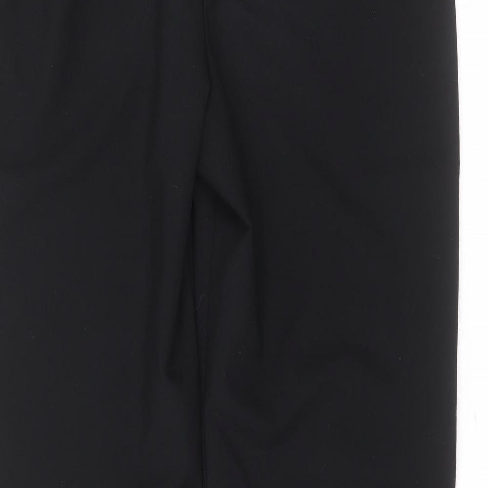 Marks and Spencer Womens Black  Polyester Trousers  Size 14 L28 in Regular