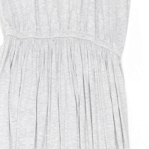 Primark Womens Grey  Polyester Maxi  Size 20  Round Neck