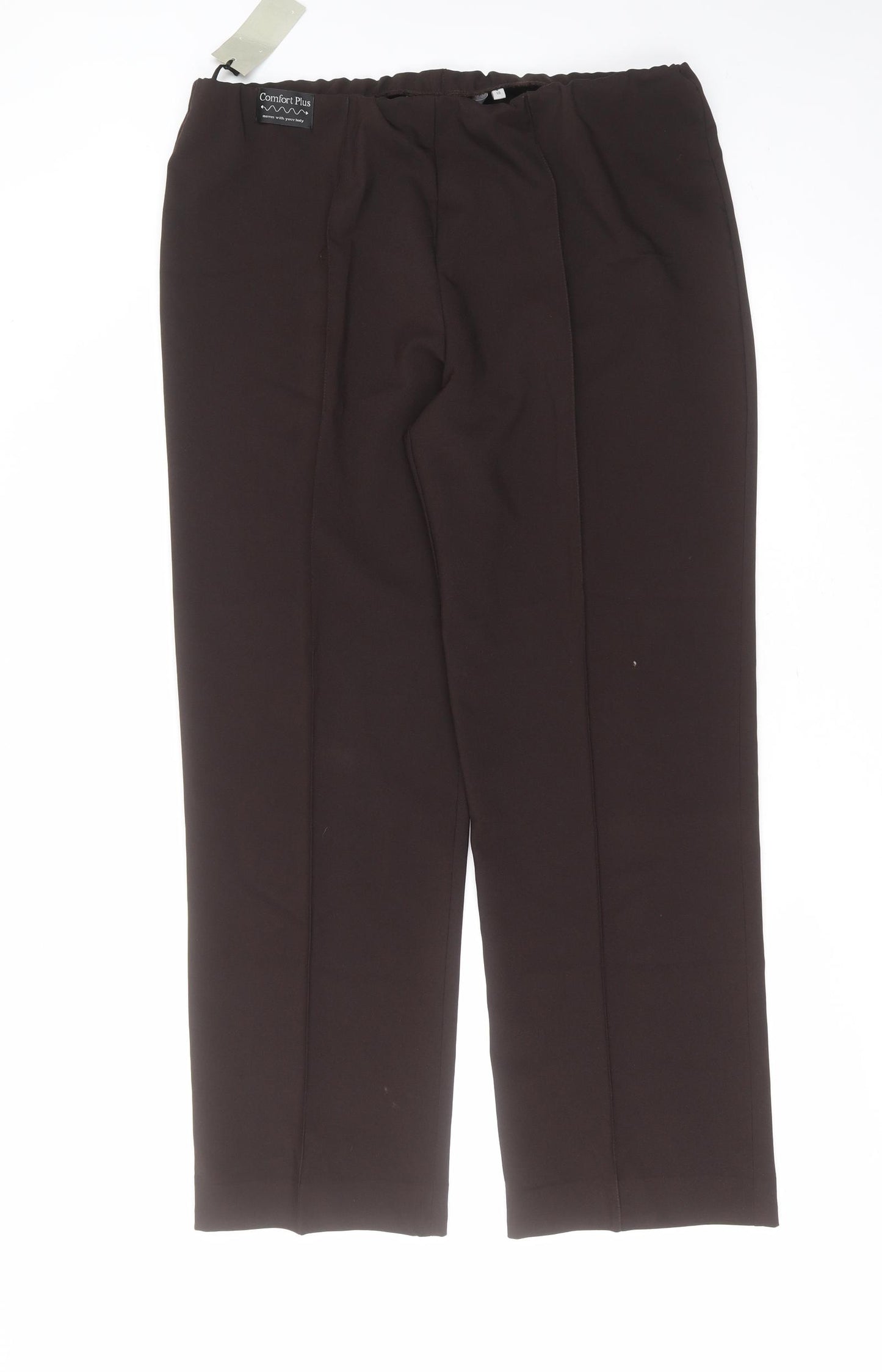 Per Se Womens Brown  Polyester Trousers  Size 18 L29 in Regular