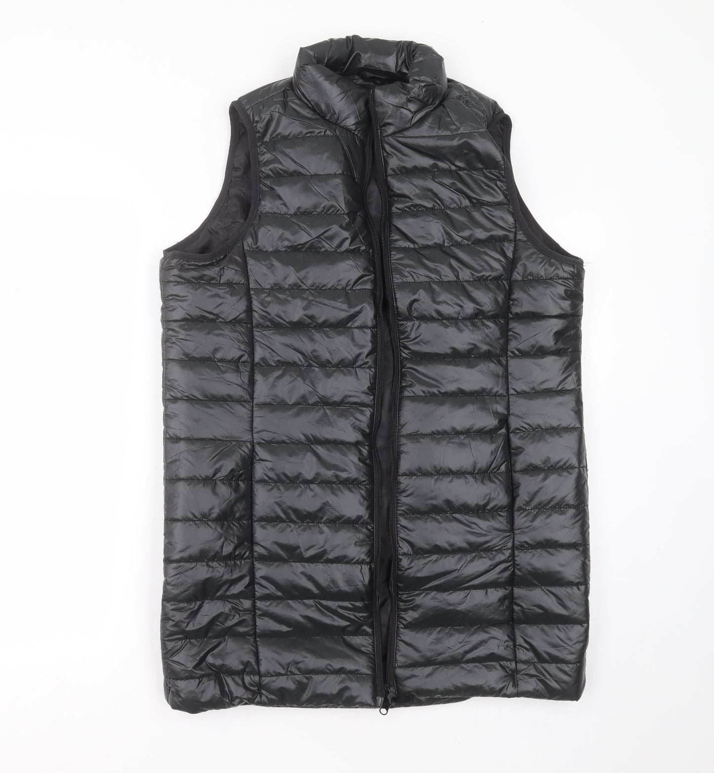 Boohoo Womens Black   Gilet Jacket Size 10  Zip