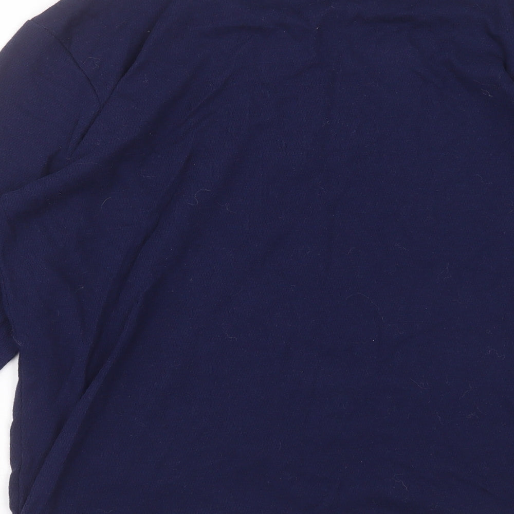 F&F Mens Blue Solid Cotton  Pyjama Top Size XL