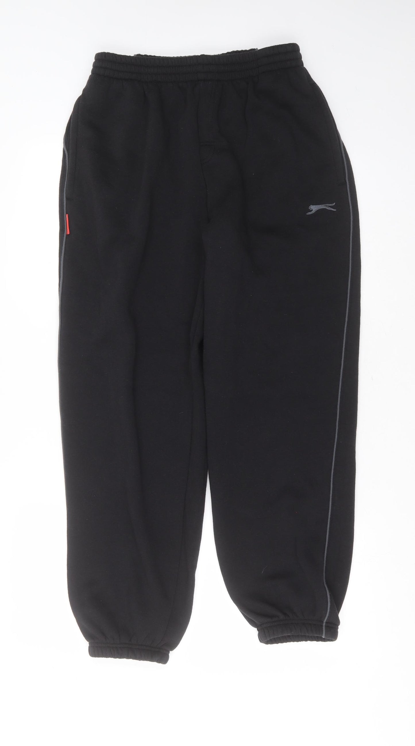 Slazenger Mens Black  Polyester Jogger Trousers Size M L30 in Regular