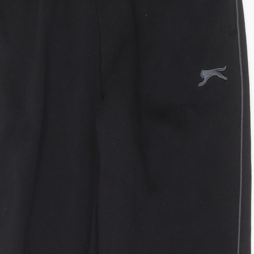 Slazenger Mens Black  Polyester Jogger Trousers Size M L30 in Regular