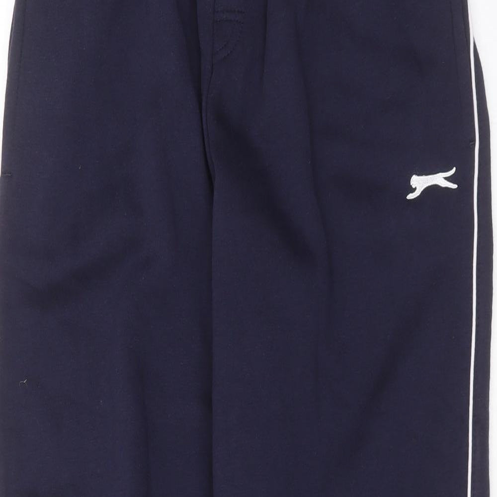 Slazenger Mens Blue  Polyester Jogger Trousers Size L L32 in Regular Drawstring