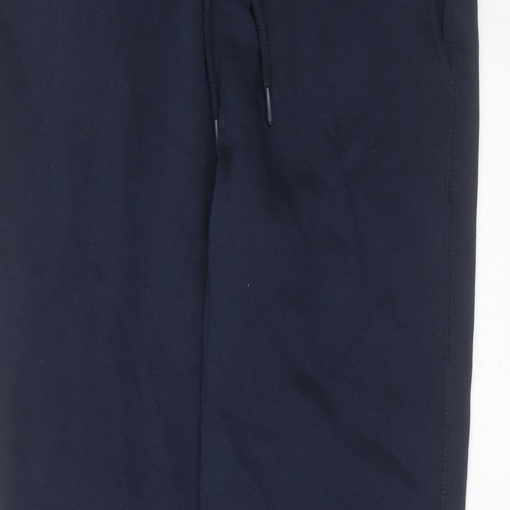 F&F Mens Blue  Cotton Jogger Trousers Size M L30 in Regular Drawstring