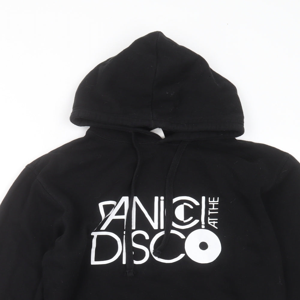 Famora Mens Black  Cotton Pullover Hoodie Size M   - Panic at the disco