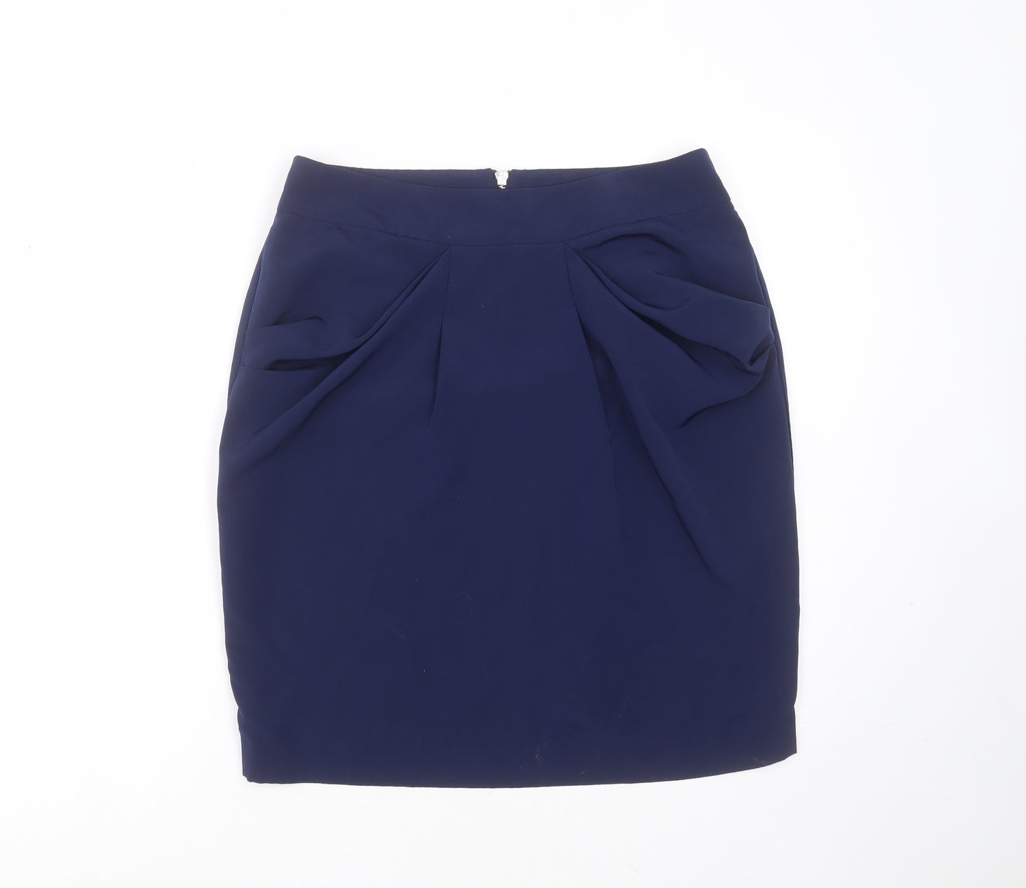 Linea Womens Blue  Polyester Straight & Pencil Skirt Size 12