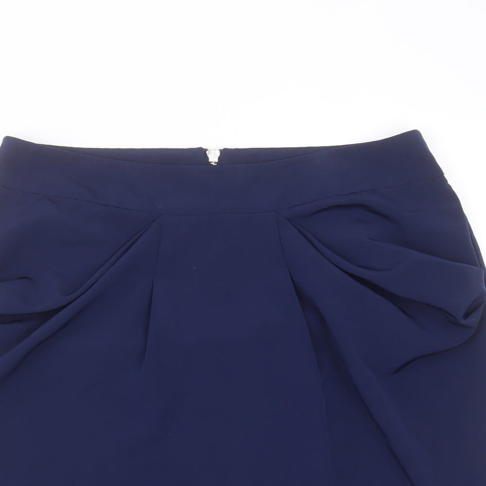 Linea Womens Blue  Polyester Straight & Pencil Skirt Size 12