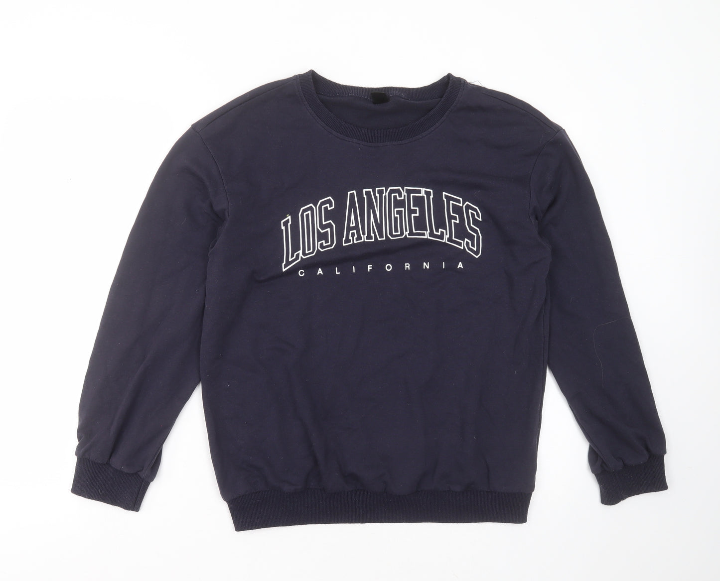 SheIn Womens Blue  Cotton Pullover Sweatshirt Size S   - LOS ANGELES