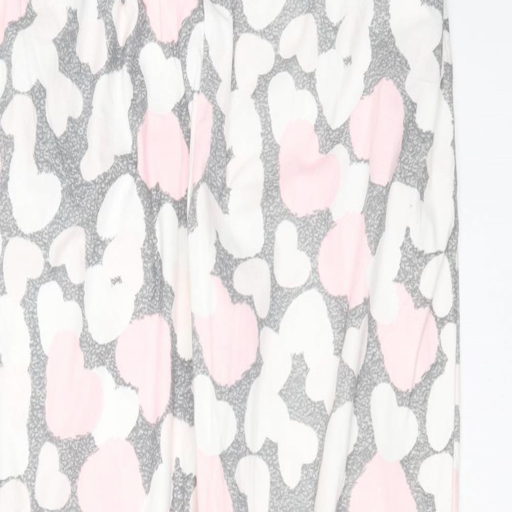 Avenue Womens Grey Geometric Polyester  Pyjama Pants Size 12   - heart pattern