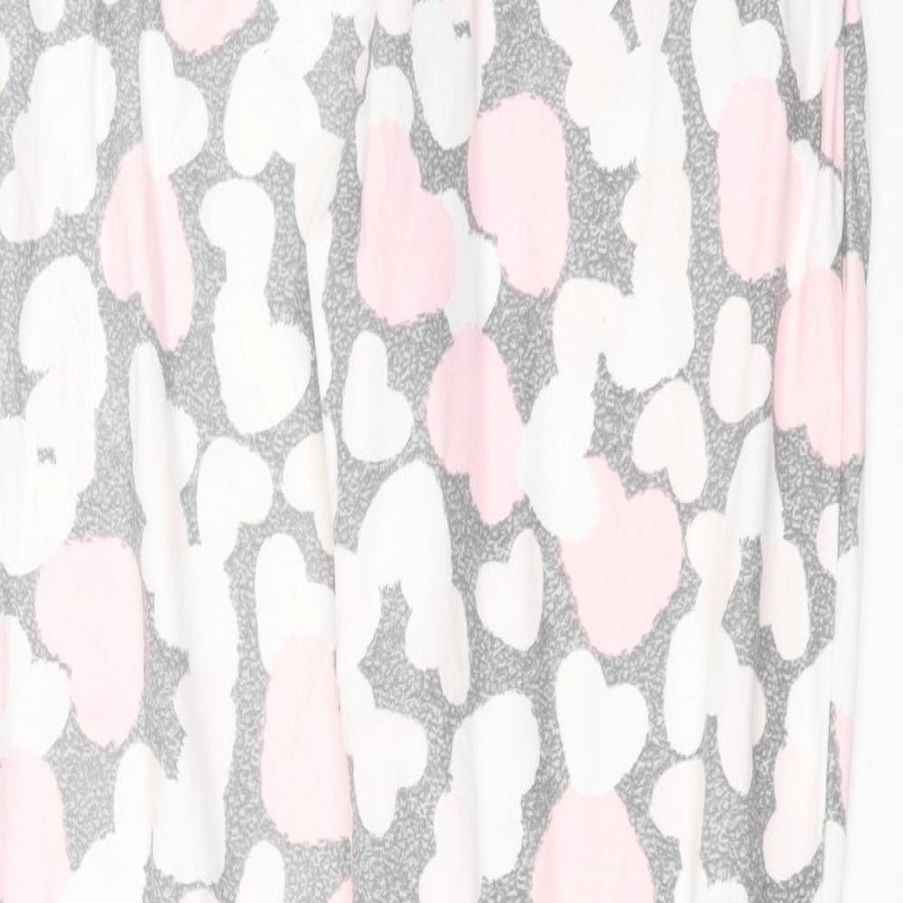 Avenue Womens Grey Geometric Polyester  Pyjama Pants Size 12   - heart pattern