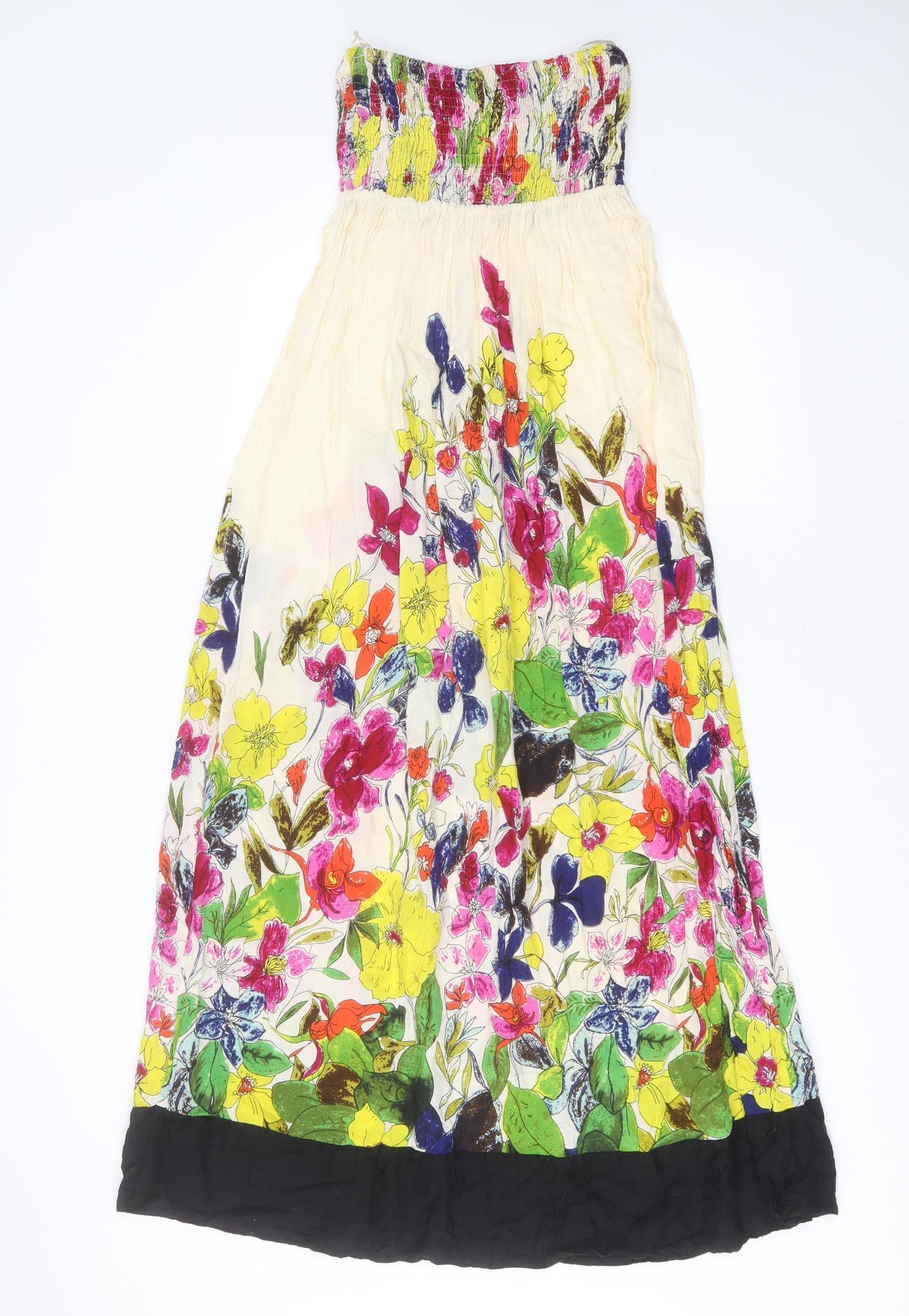 Primark Womens Multicoloured Floral Viscose Maxi  Size 10  Off the Shoulder