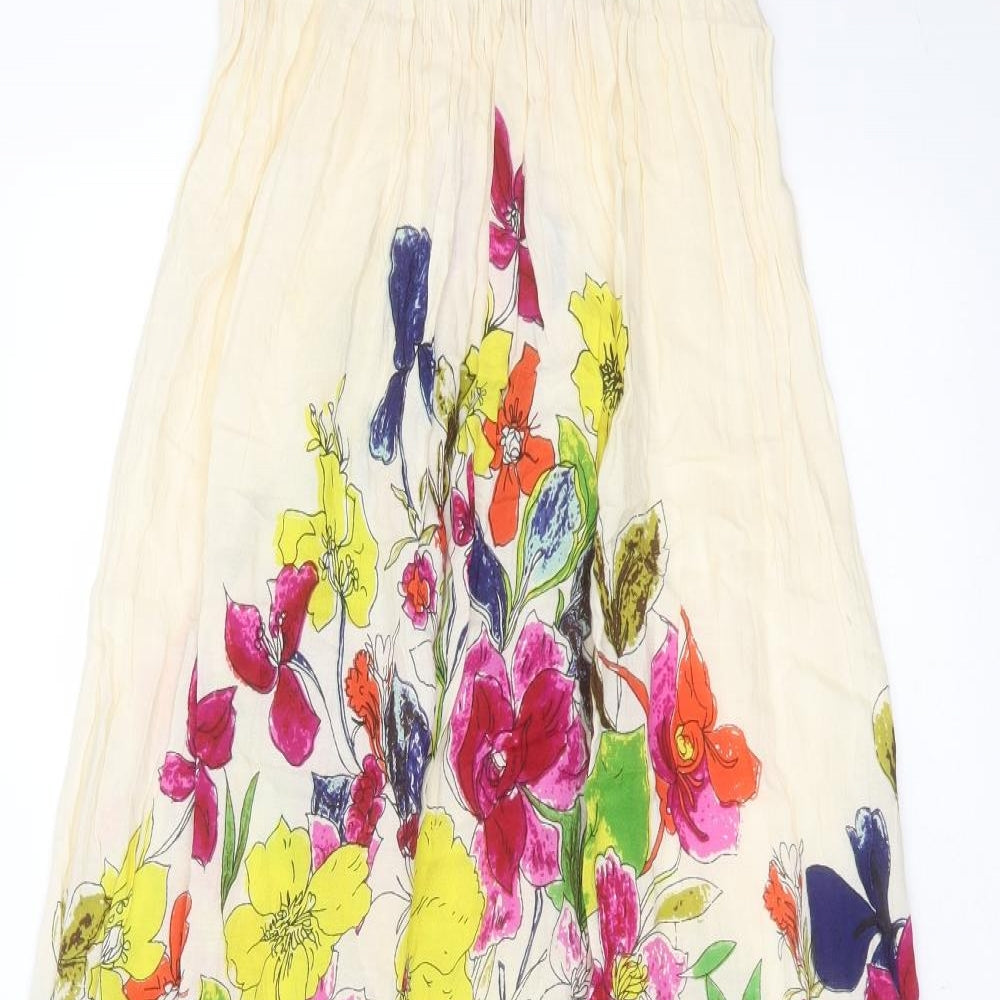 Primark Womens Multicoloured Floral Viscose Maxi  Size 10  Off the Shoulder