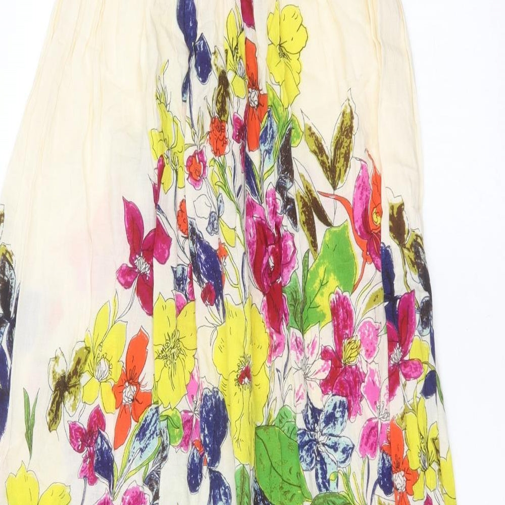 Primark Womens Multicoloured Floral Viscose Maxi  Size 10  Off the Shoulder