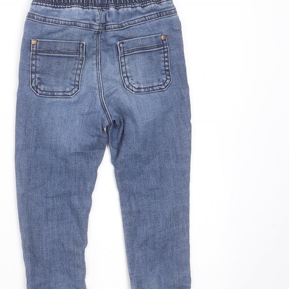 George Baby Blue  Cotton Jogger Jeans Size 18-24 Months  Drawstring