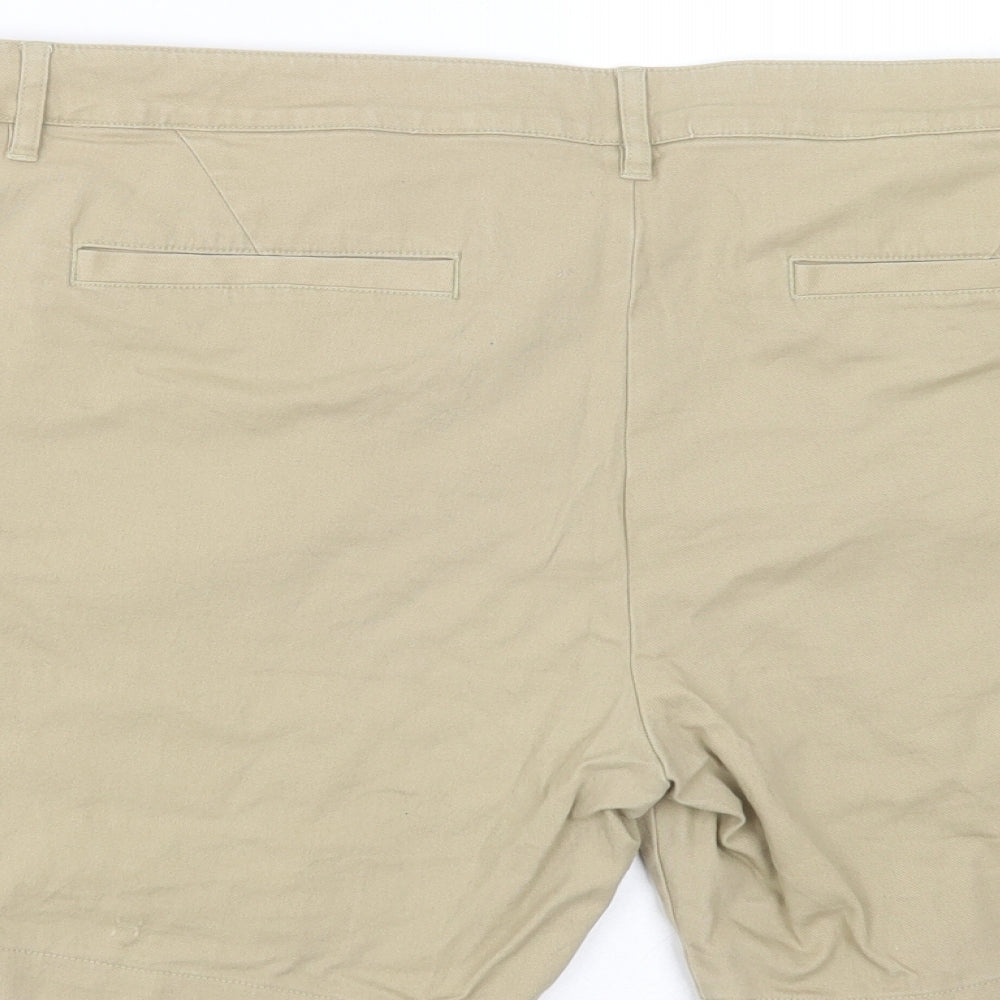ASOS Mens Beige  Cotton Chino Shorts Size 36 in L6 in Regular Button