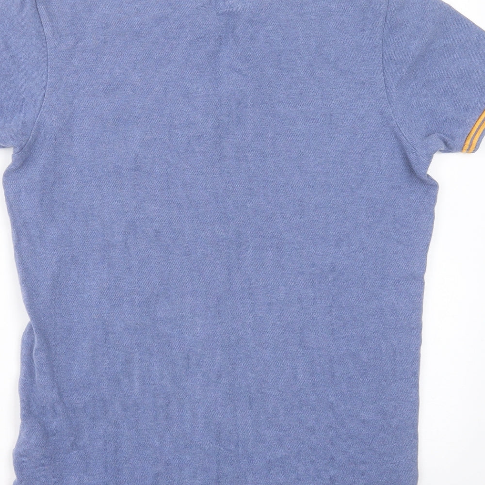 Superdry Mens Blue  Cotton  Polo Size S Collared