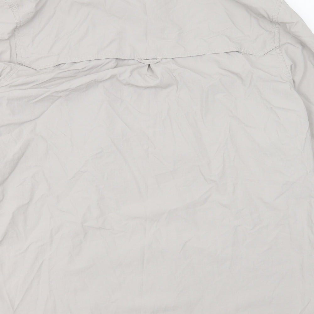 Craghoppers Mens Grey  Polyamide  Button-Up Size L Collared Button