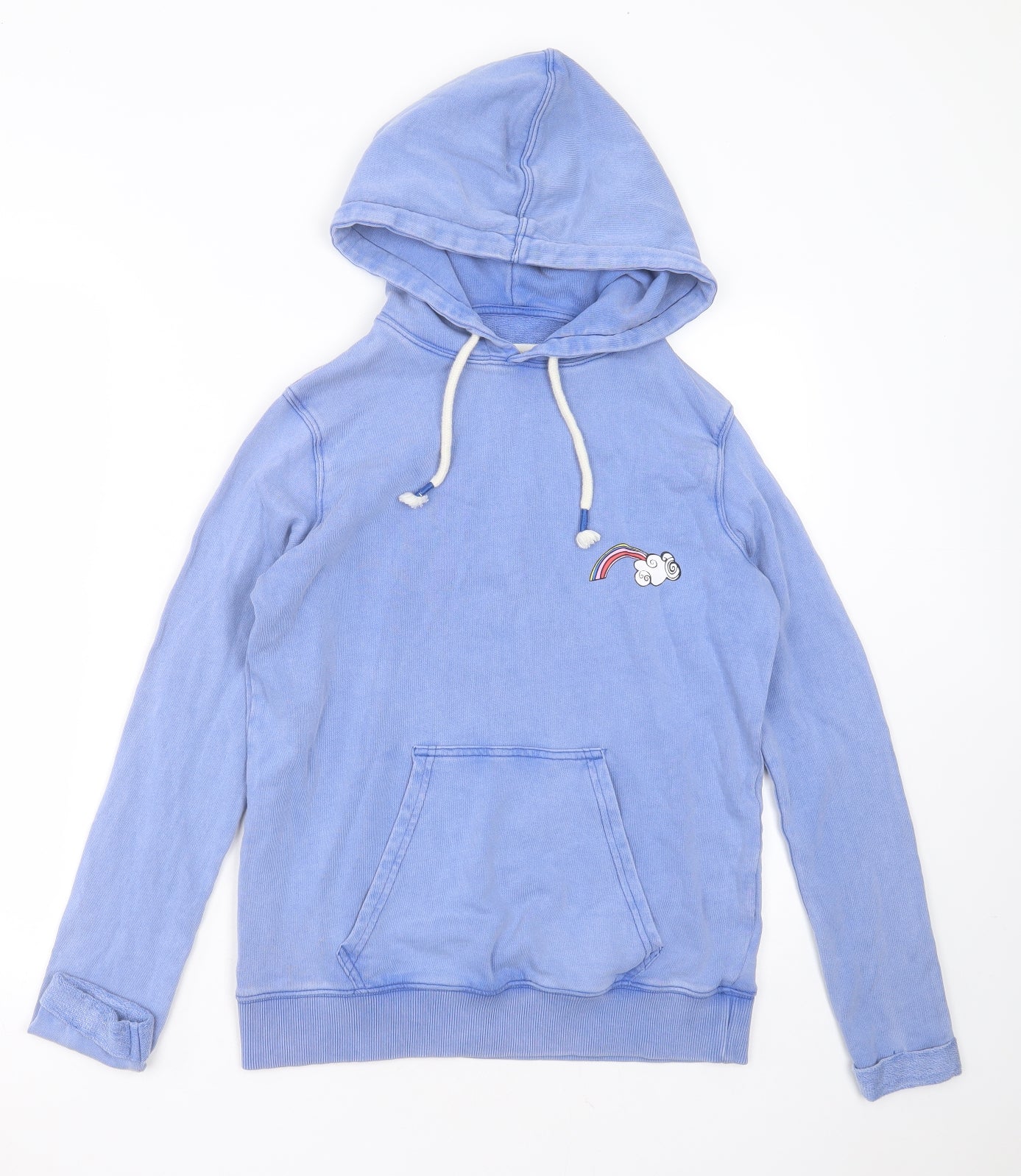 NEXT Womens Blue  Cotton Pullover Hoodie Size 12   - Good Vibes Only