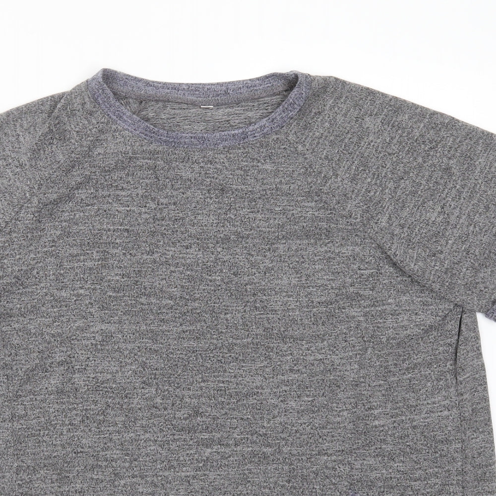 Preworn Womens Grey Round Neck  Polyester Pullover Jumper Size XL